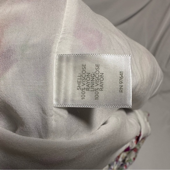 J. Jill Floral Ruffled Hem Beach Maxi Dress Pockets Button Down Multicolor sz SP - Picture 10 of 11